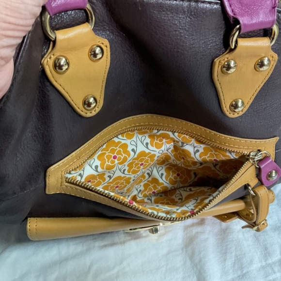 Leather Crossbody Foldover Bag by Emma Fox - Picture 9 of 16